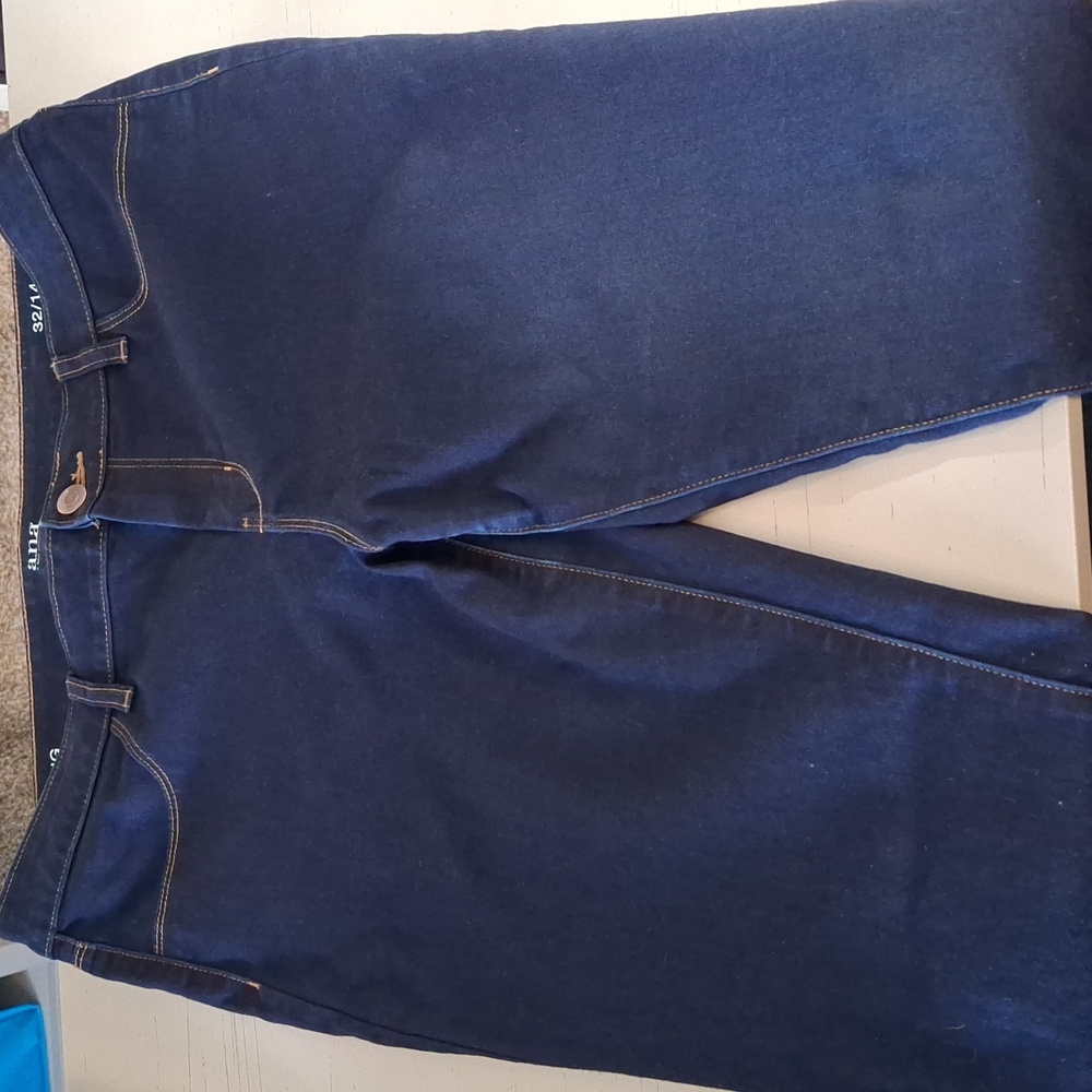 Classic Dark Blue Women's Denim Jeggings - Picture 2 of 7